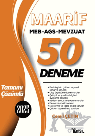 MEB-AGS Mevzuat MAARİF 50 Deneme Çözümlü