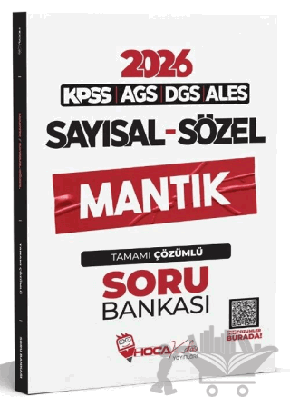 2026 KPSS MEB-AGS DGS ALES Sayısal Sözel Mantık Soru Bankası Çözümlü