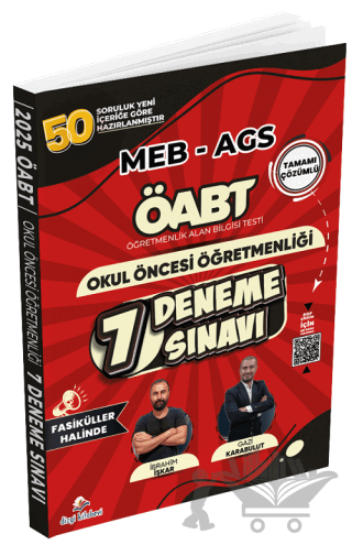 ÖABT MEB-AGS Okul Öncesi Öğretmenliği 7 Deneme Fasikül Çözümlü