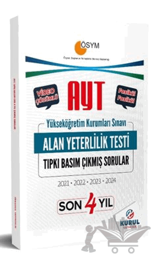 AYT Son 4 Yıl Tıpkı Basım Çıkmış Sorular ve Video Çözümleri