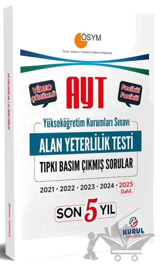AYT Son 5 Yıl Tıpkı Basım Çıkmış Soru Kitapçıkları
