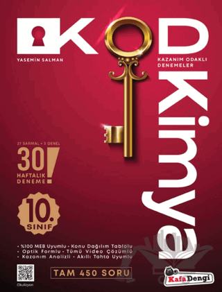 10. Sınıf Kimya KOD 30 Deneme