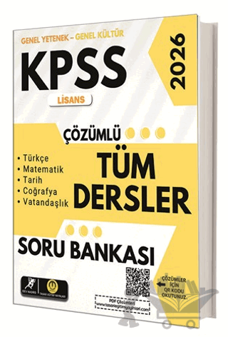 KPSS Lisans Tüm Dersler Çözümlü Soru Bankası