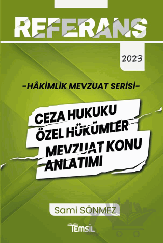 Hakimlik Ceza Hukuku Özel Hükümler Mevzuat Konu Anlatımı