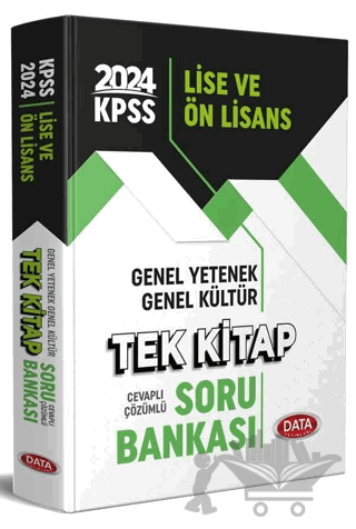 2024 KPSS Lise ve Önlisans Tek Kitap Soru Bankası