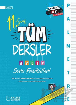 Palmetre 11. Sınıf Sayısal Tüm Dersler Aylık Çalışma Fasikülleri