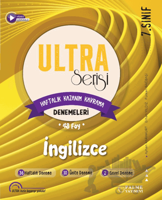 7. Sınıf Ultra Serisi İngilizce Deneme Kitabı (48 Föy)