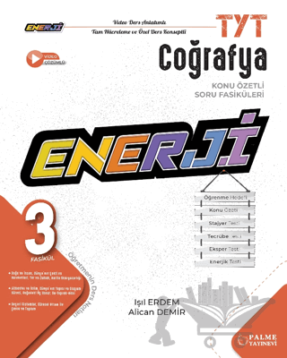TYT Enerji Coğrafya Konu Özetli (3 Fasikül ) Soru Fasikülleri