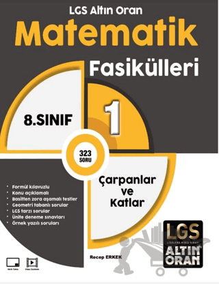 LGS Altın Oran Matematik Fasikülleri 1 Çarpanlar ve Katlar
