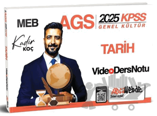 2025 MEB AGS KPSS Tarih Video Ders Notu