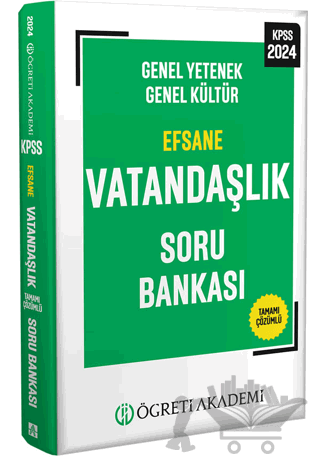2024 KPSS Genel Yetenek Genel Kültür Efsane Vatandaşlık Soru Bankası