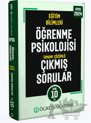 2024 KPSS Eğitim Bilimleri Öğrenme Psikolojisi Tamamı Çözümlü Çıkmış Sorular (Roman Boy)