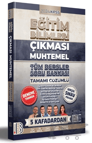 2024 KPSS Eğitim Bilimleri Çıkması Muhtemel Tüm Dersler Tamamı Çözümlü Soru Bankası