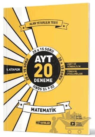 AYT Matematik 20 li İkinci Dönem Deneme 5. Kitap