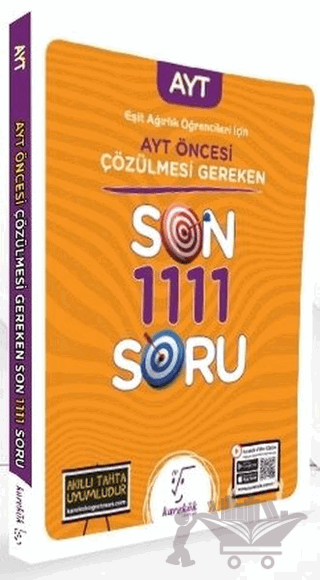 Eşit Ağırlık Öğrencileri İçin AYT Öncesi Çözülmesi Gereken Son 1111 Soru