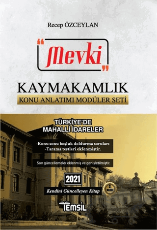 2021 Mevki Kaymakamlık Konu Anlatımı Modüler Seti - Türkiye’de Mahalli İdareler