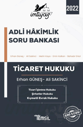 İmtiyaz Ticaret Hukuku Adli Hakimlik Soru Bankası 2021