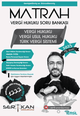 Matrah Vergi Hukuku Soru Bankası Vergi Hukuku –Vergi Usul Hukuku – Türk Vergi Sistemi