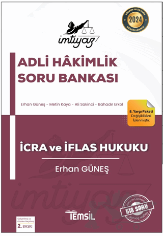 İmtiyaz Adli Hakimlik İcra ve İflas Hukuku Soru Bankası