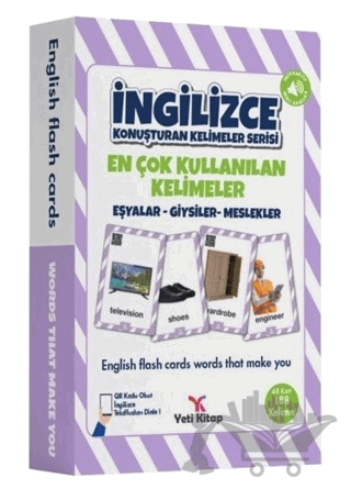 Eşyalar-Giysiler-Meslekler - En Çok Kullanılan Kelimeler İngilizce Konuşturan Kelimeler Serisi