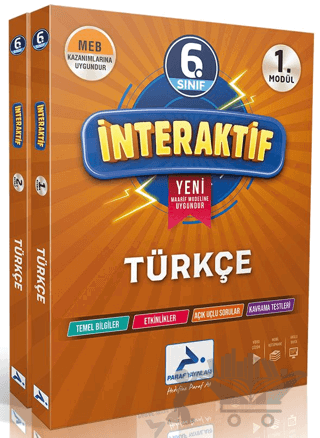6. Sınıf İnteraktif Türkçe Etkinli Çalışma Kitabı (2 Modül)