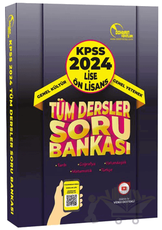 2024 KPSS Lise Ön Lisans Tüm Dersler Tek Kitap Soru Bankası