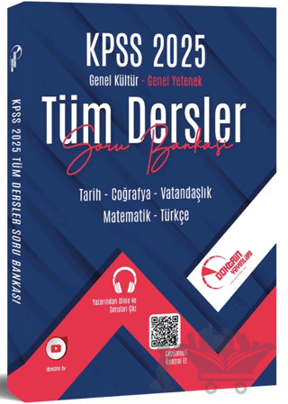 2025 KPSS Lisans Genel Kültür Genel Yetenek Tüm Dersler Tek Kitap Soru Bankası