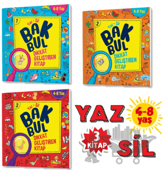 Mucit Karınca Bak Bul Dikkat Geliştiren Kitap Serisi (4-8 Yaş) YAZ-SİL