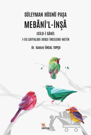 Süleyman Hüsnü Paşa Mebani’l-İnşa (Cild-i Sani)