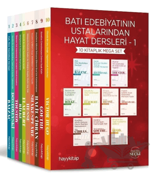 Batı Edebiyatının Ustalarından Hayat Dersleri - 1 (10 Kitap)