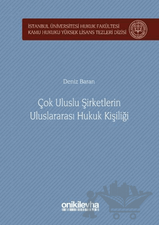Çok Uluslu Şirketlerin Uluslararası Hukuk Kişiliği