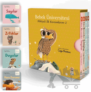 Bebek Üniversitesi 2 - Hikayeli İlk Kavramlarım Set (4 Kitap)