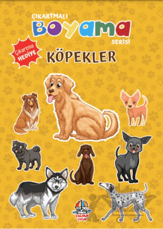 Çıkartmalı Boyama Serisi - Köpekler