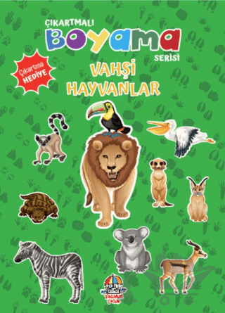 Çıkartmalı Boyama Serisi - Vahşi Hayvanlar