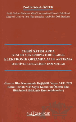Cebri Satışlarda Elektronik Ortamda Açık Artırma