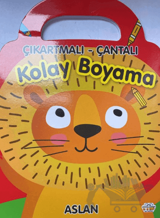 Aslan - Çıkartmalı - Çantalı Kolay Boyama
