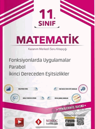 11. Sınıf Matematik Fonksiyonlarda Uygulamalar-Parabol - 2. Dereceden Eşitsizlikler Soru Bankası