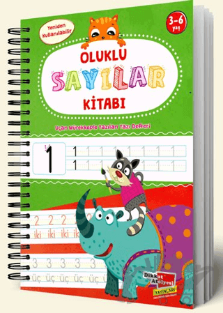 Sayıları Yazmayı Kolayca Öğreten Kitap Sihirli Uçan Kalemli Oluklu (Kabartmalı) Sayılar Kitabı