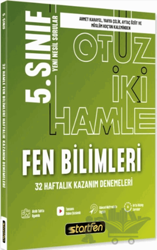 5. Sınıf Fen Bilimleri 32 Haftalık Kazanım Denemeleri