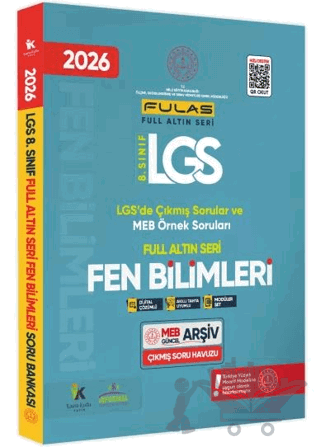 2026 8. Sınıf Full LGS Altın Seri Fen Bilimleri MEB Çıkmış Soru Bankası Modüler Seti PDF/Video Çözüm