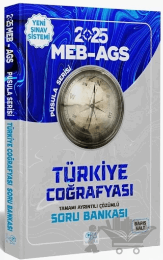CBA Yayınları 2025 MEB-AGS Türkiye Coğrafyası Soru Bankası Çözümlü Pusula Serisi