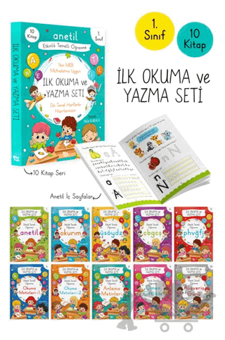 İlk Okuma ve Yazma Seti - 10 Kitap