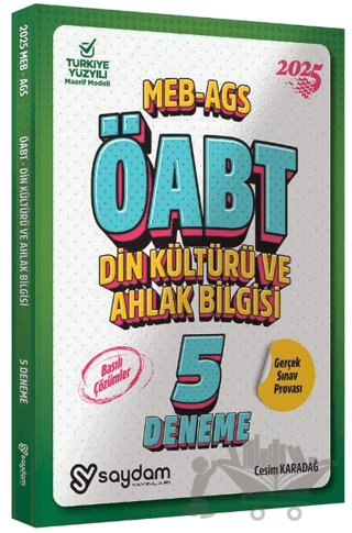 2025 ÖABT MEB-AGS Din Kültürü ve Ahlak Bilgisi Öğretmenliği 5 Deneme Çözümlü