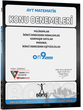AYT Matematik Polinomlar İkinci Dereceden Denklemler Eşitsizlikler Karmaşık Sayılar Parabol Konu Denemeleri