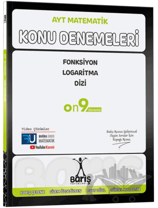 AYT Matematik Fonksiyon Logaritma Dizi Konu Denemeleri
