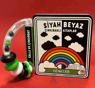 Siyah Beyaz Çıngıraklı Kitaplar Renkler