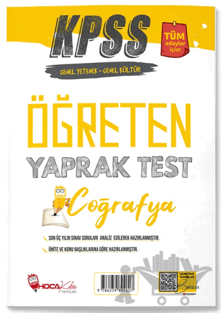 Hoca Kafası KPSS Coğrafya Öğreten Yaprak Test