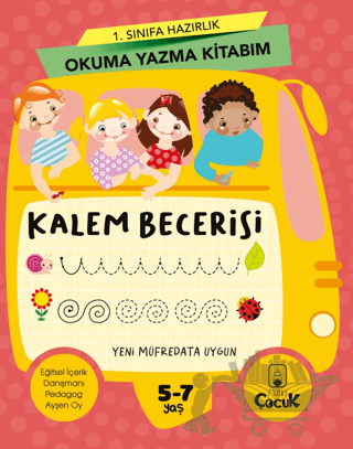 1. Sınıfa Hazırlık Okuma Yazma Kitabım Kalem Becerisi