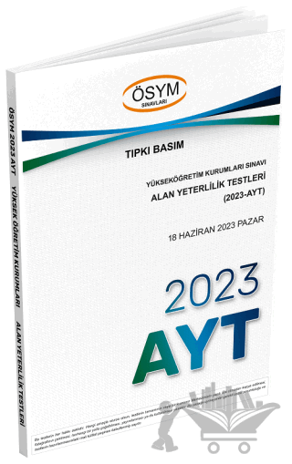 2023 YKS AYT Çıkmış Sorular Tıpkı Basım