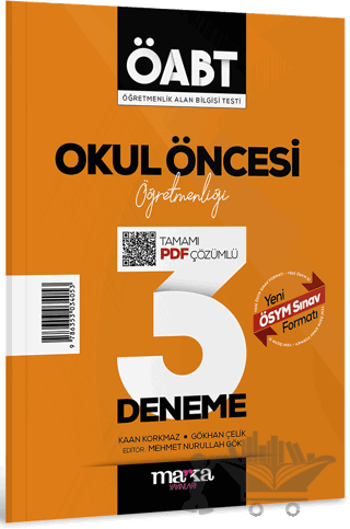 2025 ÖABT Okul Öncesi Öğretmenliği Tamamı Çözümlü 3 Deneme